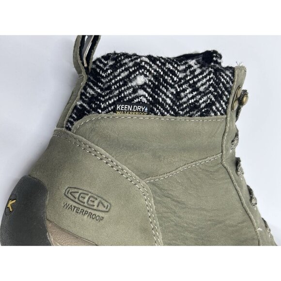 Keen Women's Boots US 8.5 Kaci II Winter Mid Olive Waterproof  100 GRAM 1025453 - Picture 8 of 11